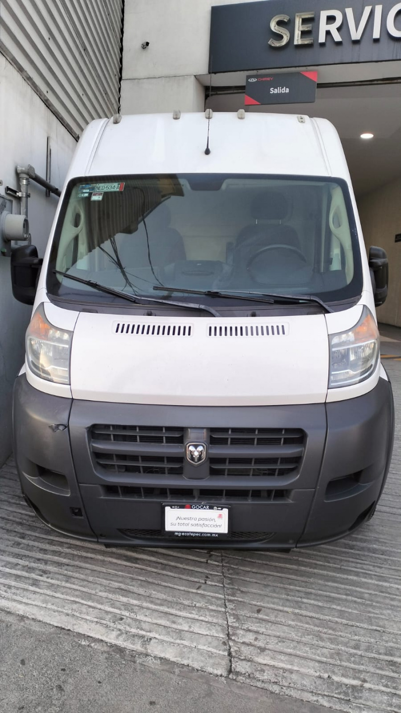 Dodge Comerciales ProMaster Van Panel 4 pts. 2500, 11.5 m3, toldo alto, TA 2018